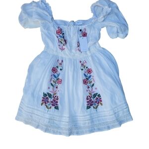 Lovers & Friends NWT Thatcher Mini Embroidered Dress